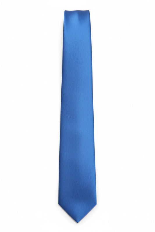 detalle corbata azul para hombre