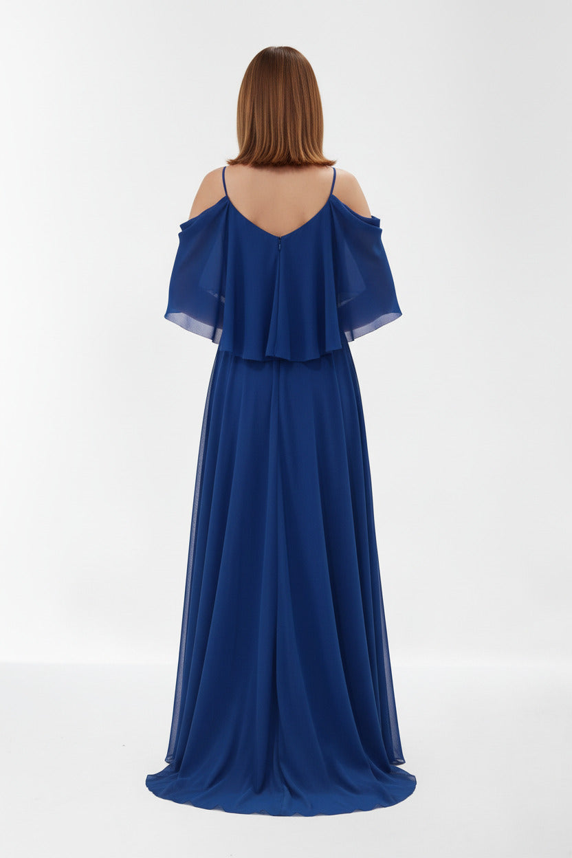 Vestido Largo de Fiesta Bran - Hombros Descubiertos con Escote Corazón