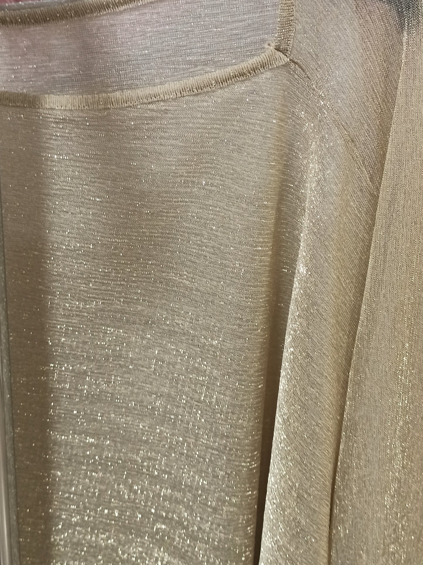 tela capa dorada corta para vestidos de fiesta