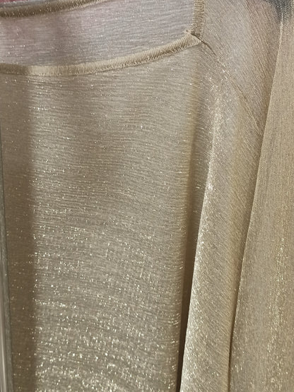 tela capa dorada corta para vestidos de fiesta