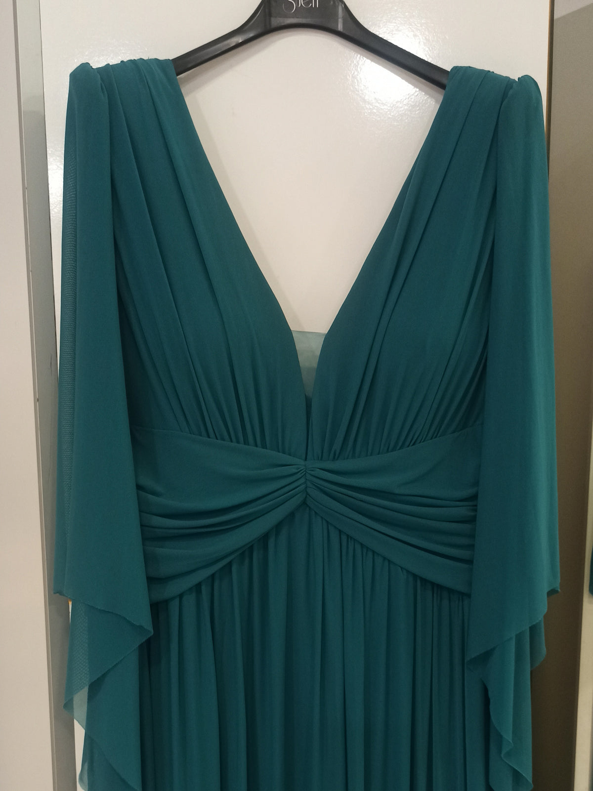 Vestido de Fiesta Largo Malaga - Tul Elástico con Hombreras