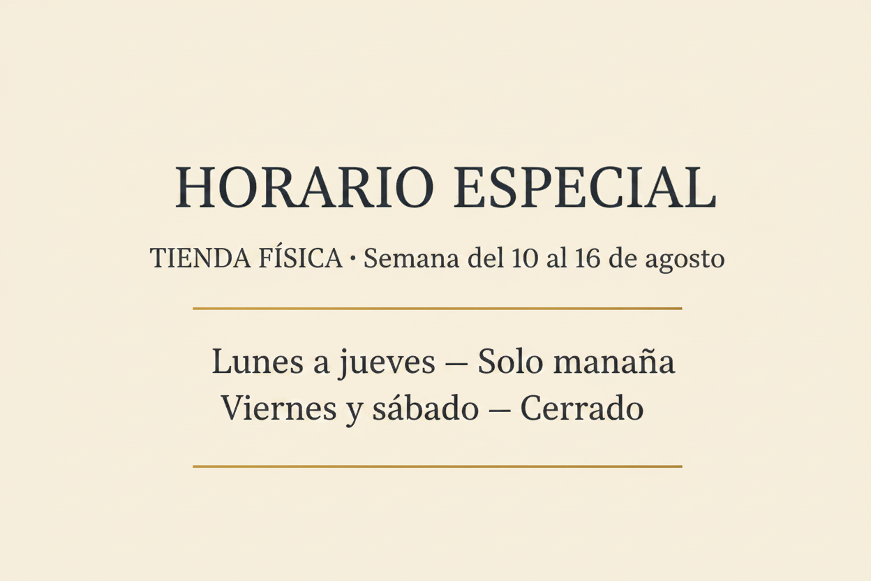 Banner Horario Especial Tienda Física