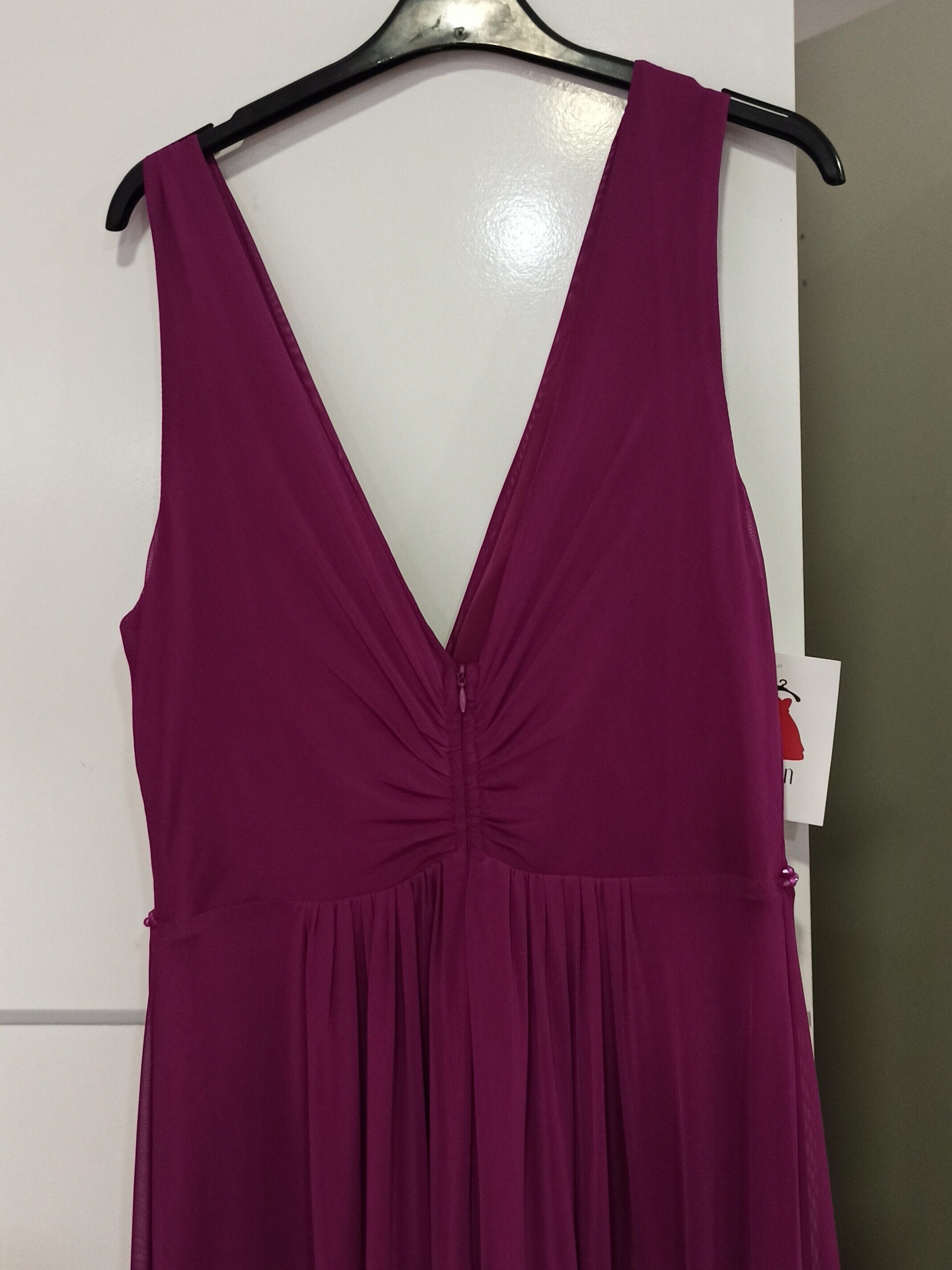 Vestido de Fiesta Largo Telde - Escote Pico y Pedrería