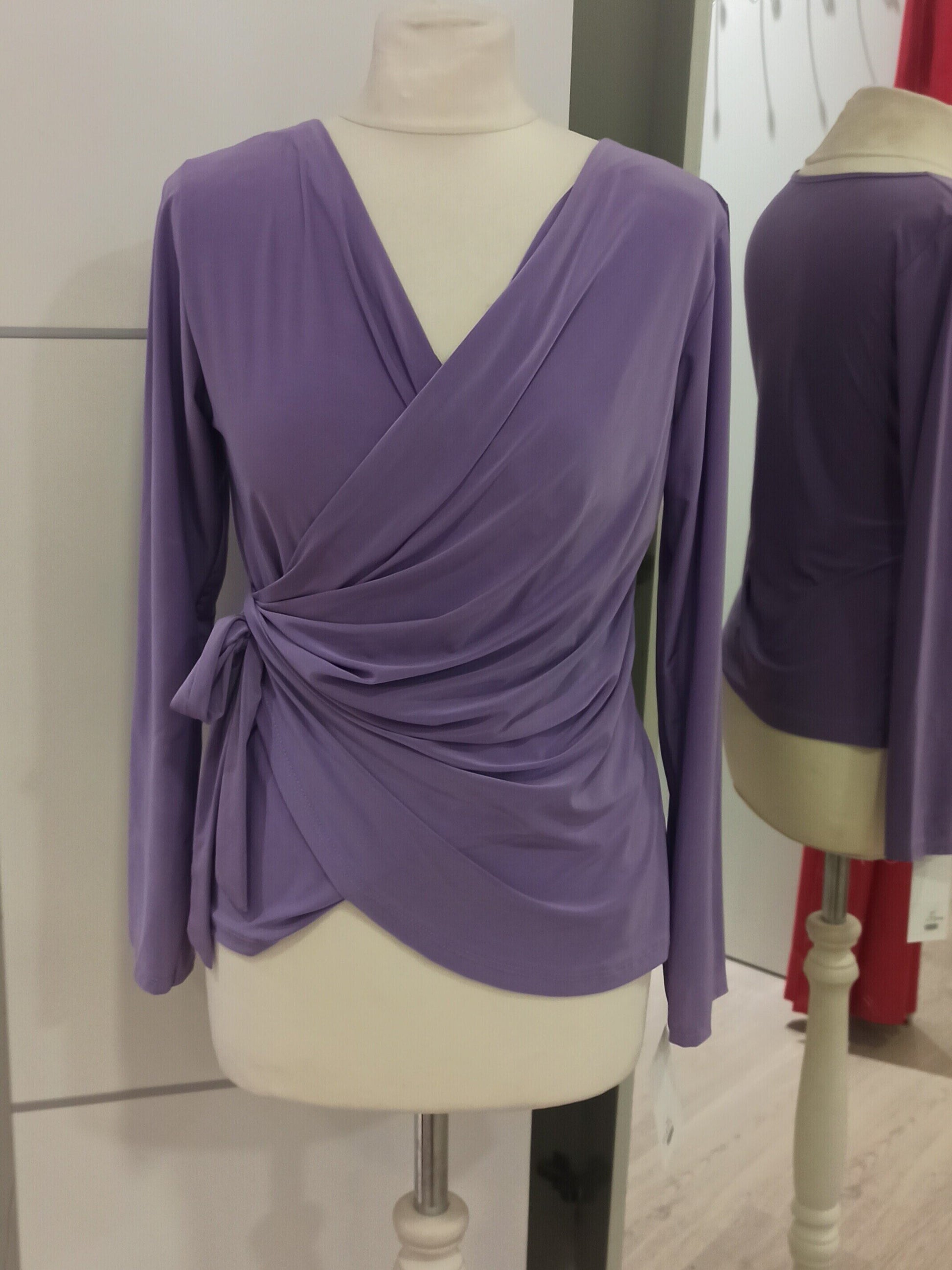 Blusa de fiesta escote cruzado