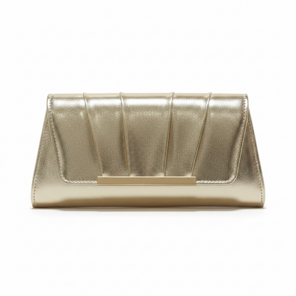 Bolso de Fiesta Dorado con Cadena