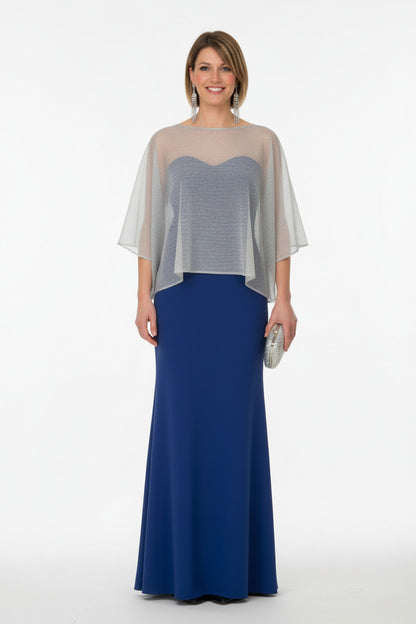 capa para vestidos de fiesta plata