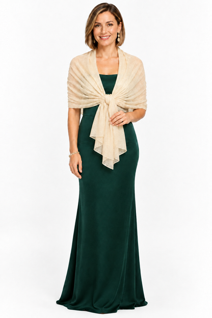 Chal de fiesta beige 
