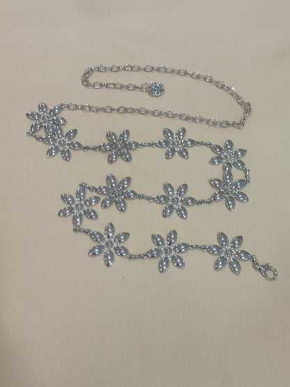 cinturon-cadena-flores-plata