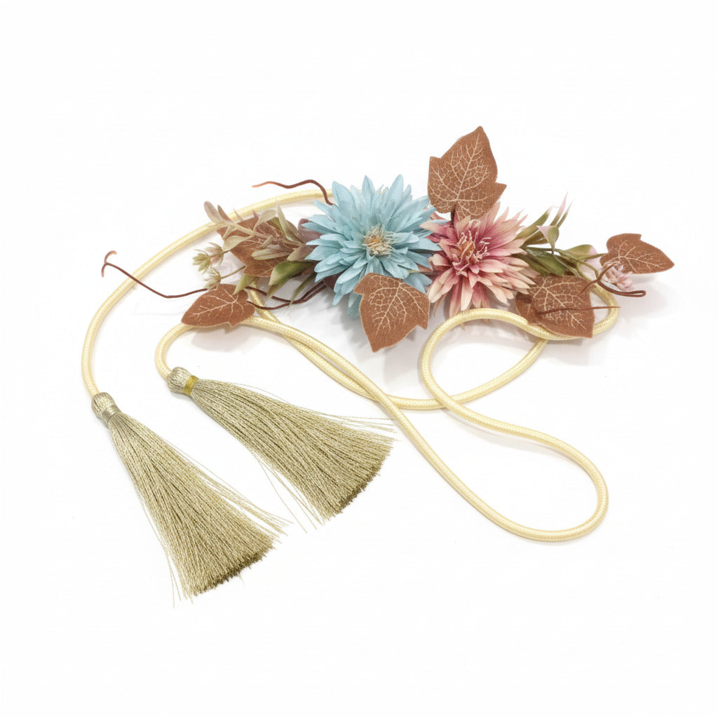 Cinturón de Flores atado para invitadas a boda
