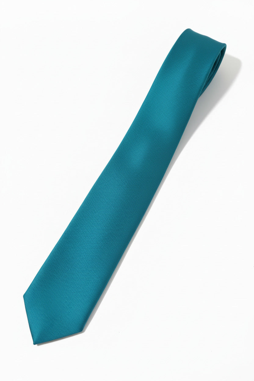 Corbata Estrecha Verde Azulado para Hombre eventos
