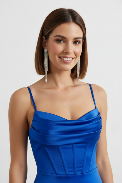 Vestido de Fiesta Largo Turín-Con Corsé y Abertura