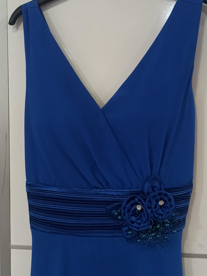 Vestido de Fiesta Corto Lorca-Escote Pico y Falda Vuelo