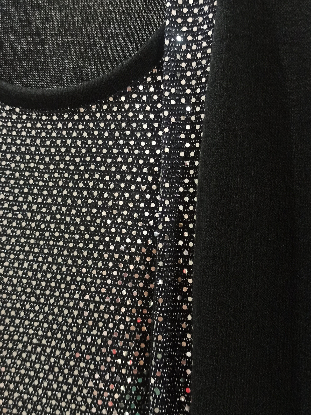 Blusa de punto para fiesta con brillos