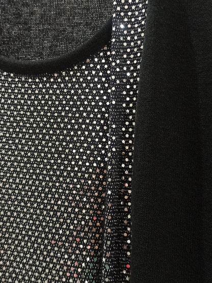 Blusa de punto para fiesta con brillos