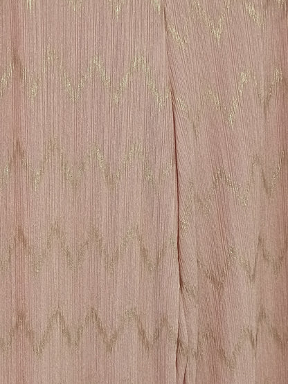 Pantalón de Fiesta Rosa con Senefa Dorada