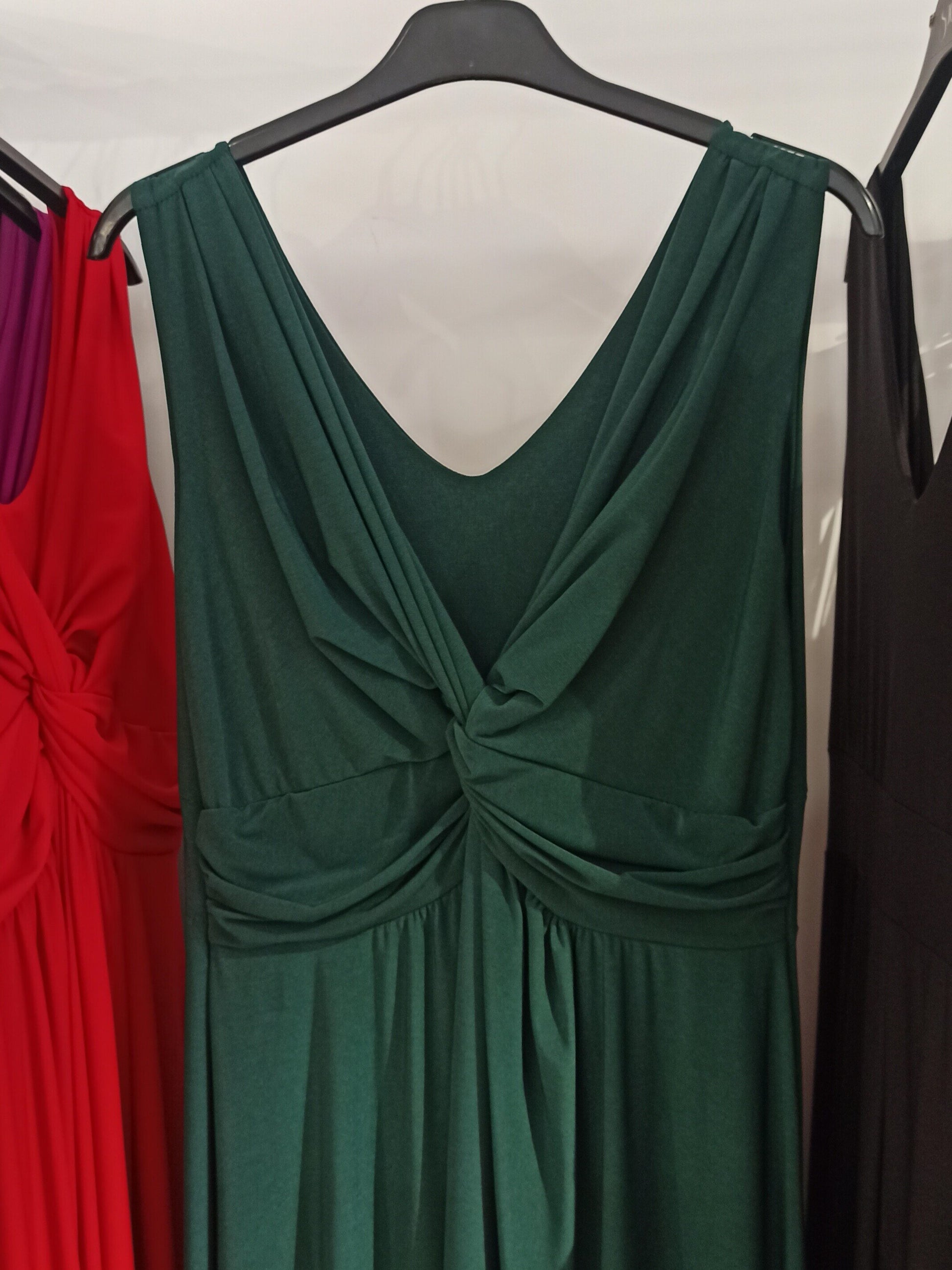 Vestido de Fiesta Largo Arau - Escote Pico Cruzado Licra Elástica