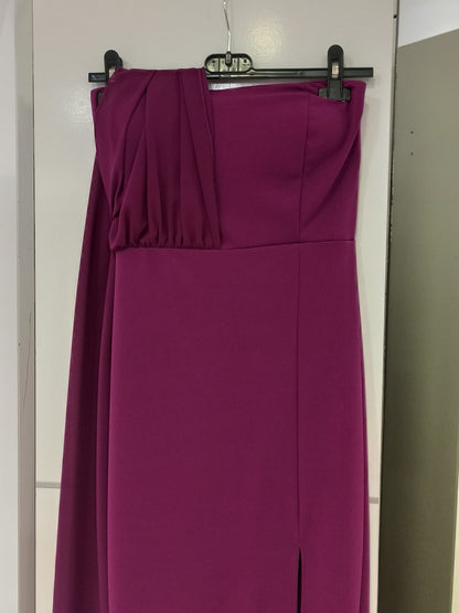 Vestido Largo de Fiesta Brielle - Escote Palabra de Honor con Fular Versátil