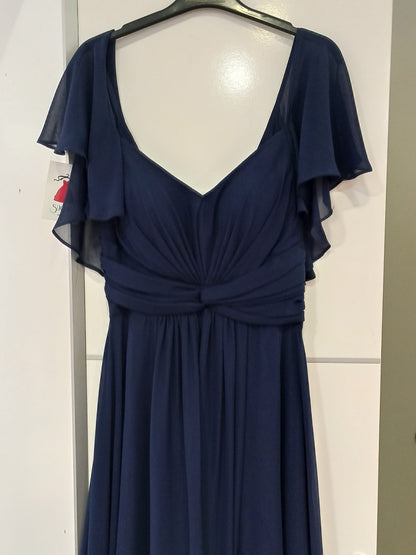 Vestido Largo de Fiesta Denver - Escote Corazón con Manga de Volante