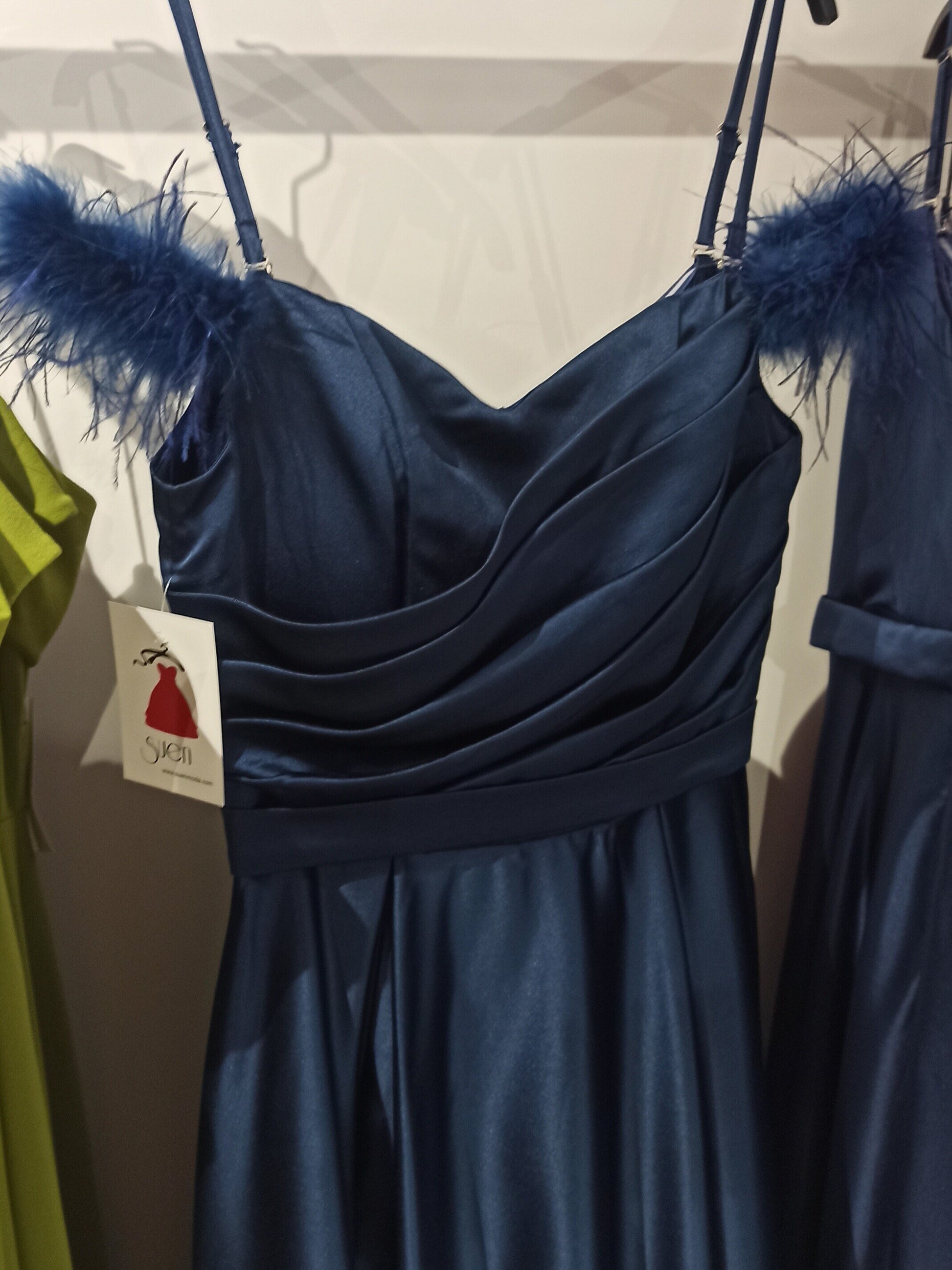Vestido de Fiesta Largo Doha - Mikado Escote Corazón-Detalle escote