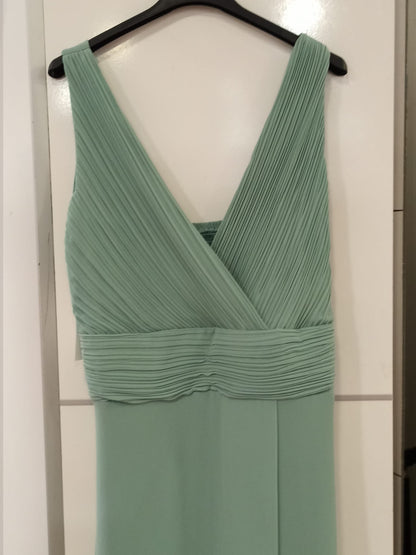 Vestido de Fiesta Largo Jaipur-Talla Grande con Escote pico y Abertura en la Falda