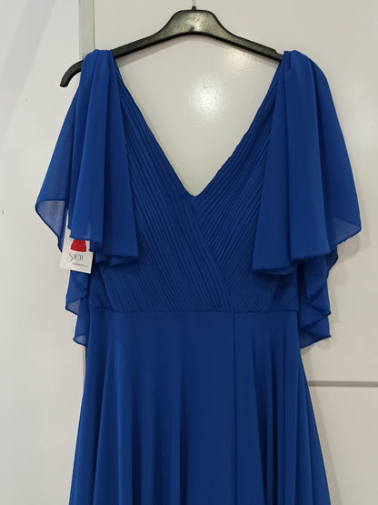 Vestido de Fiesta Largo Niza - Abertura en la Falda y Mangas de Vuelo