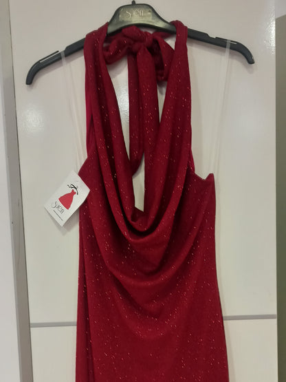 Vestido Largo de Fiesta Xian - Escote Cascada con Corte Sirena