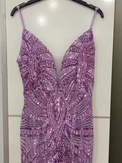 Vestido de Fiesta Sirena Wels - Lentejuelas y Escote en V