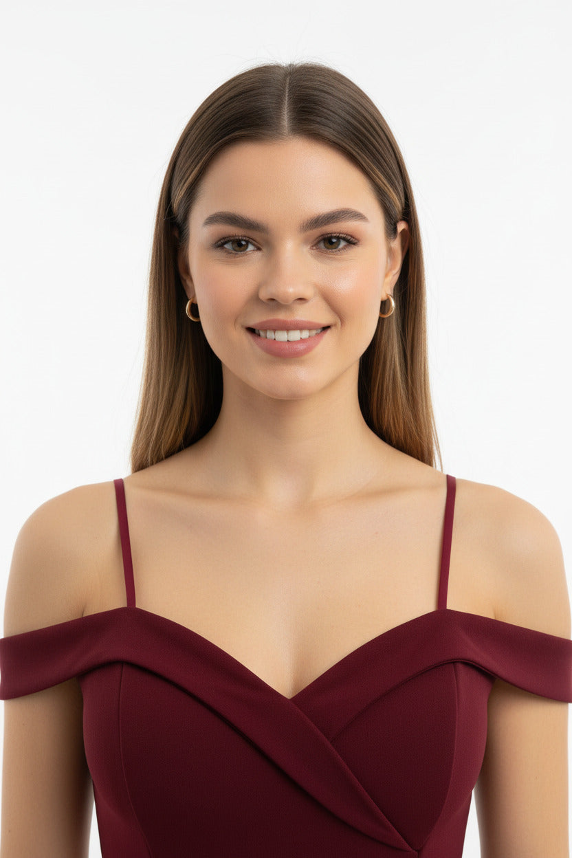 Vestido de Fiesta Largo Nashville - Sirena Escote Barco