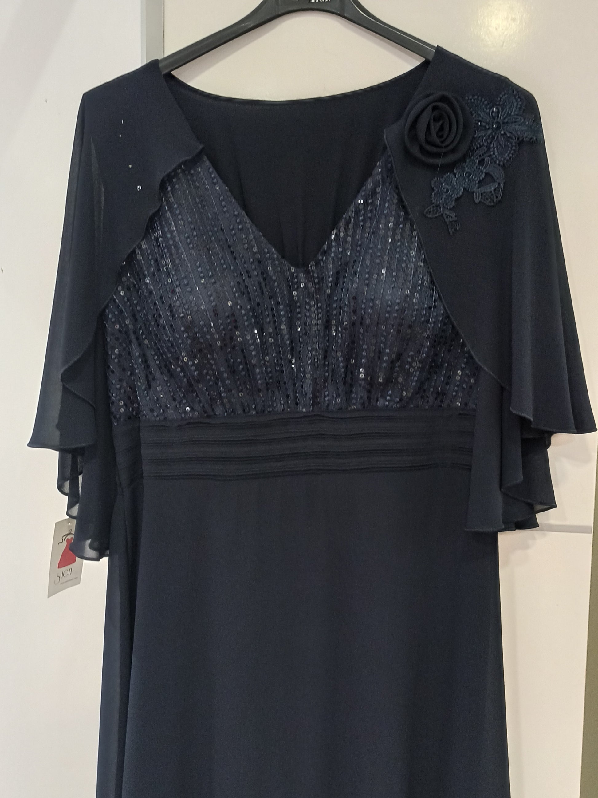 Vestido de Fiesta Largo Talla Grande Joliet con Lentejuelas