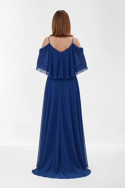 Vestido Largo de Fiesta Bran - Hombros Descubiertos con Escote Corazón