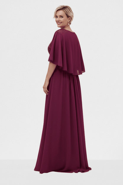 Vestido de Fiesta Largo Arico-Talla Grande con Brillos