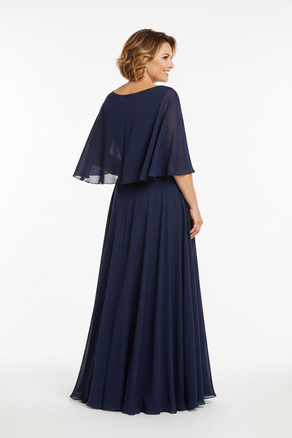 Vestido de Fiesta Largo Arico-Talla Grande con Brillos