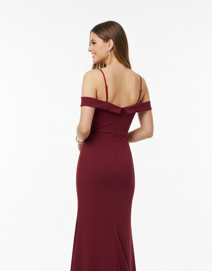 Vestido de Fiesta Largo Nashville - Sirena Escote Barco