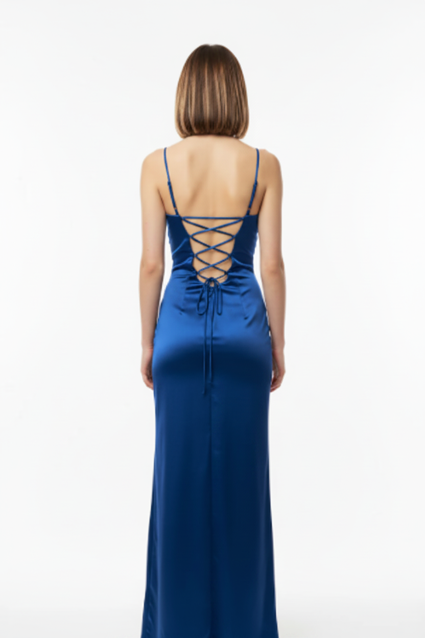 Vestido de Fiesta Largo Graz - Sirena con Corset y Abertura