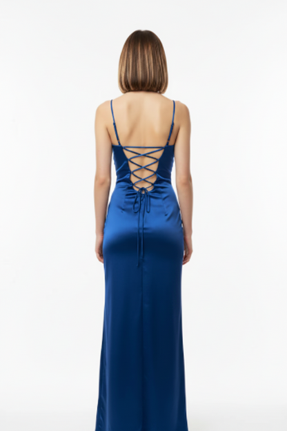 Vestido de Fiesta Largo Graz - Sirena con Corset y Abertura