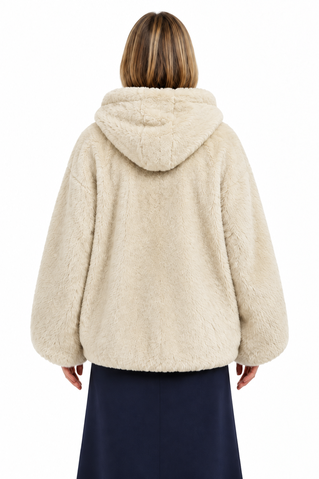  espalda de la chaqueta beige