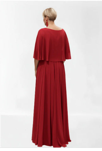 espalda vestido para madrina talla grande rojo largo con lentejuelas