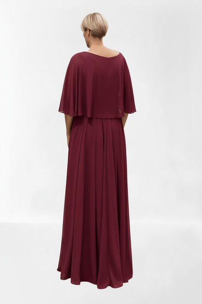 Vestido de Fiesta Largo Lienz,Talla Grande con Escote de Encaje-Vista trasera