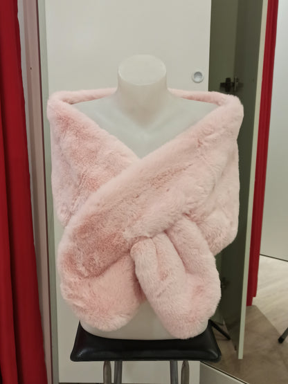 Estola de pelo cruzada Rosa U (36 38)