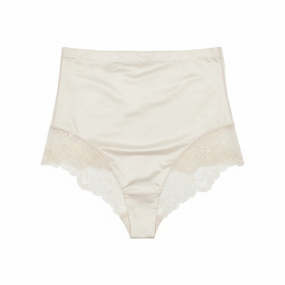 Braga Reductora Brasileña con Encaje - Compresión Suave Beige