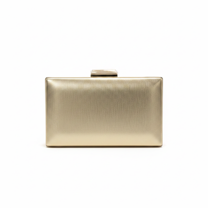 Clutch dorado fondo blanco - frontal