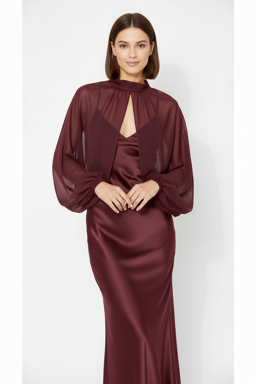 manguito granate para vestidos d efiesta
