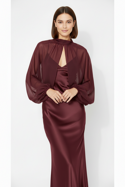 manguito granate para vestidos d efiesta