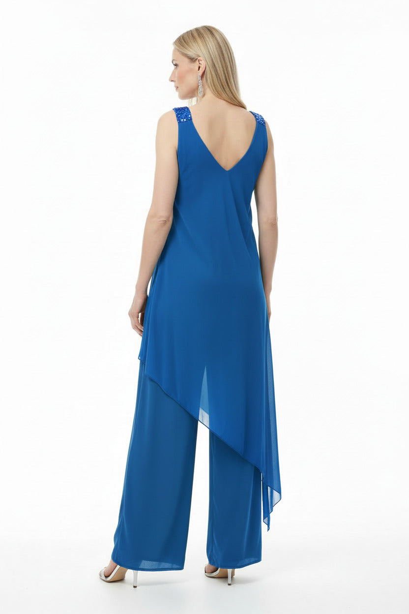 espalda mono elegante para boda con lentejuelas y capa de tul tirantes de verde