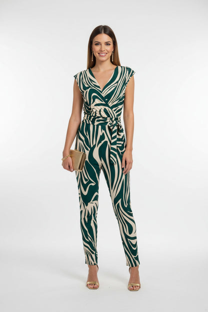 mono para invitada con estampado de zebra