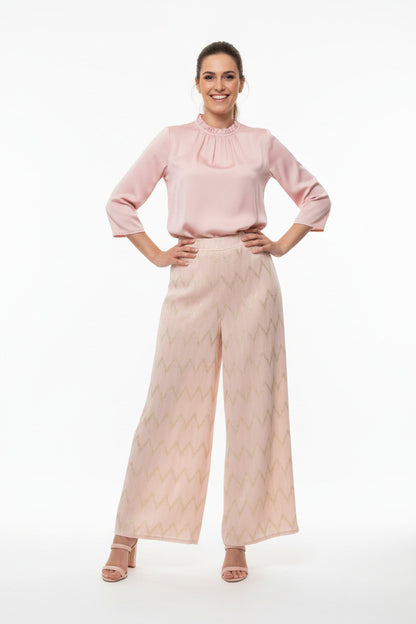 Pantalón de Fiesta Rosa con Senefa Dorada Rosa U (36 38 40)