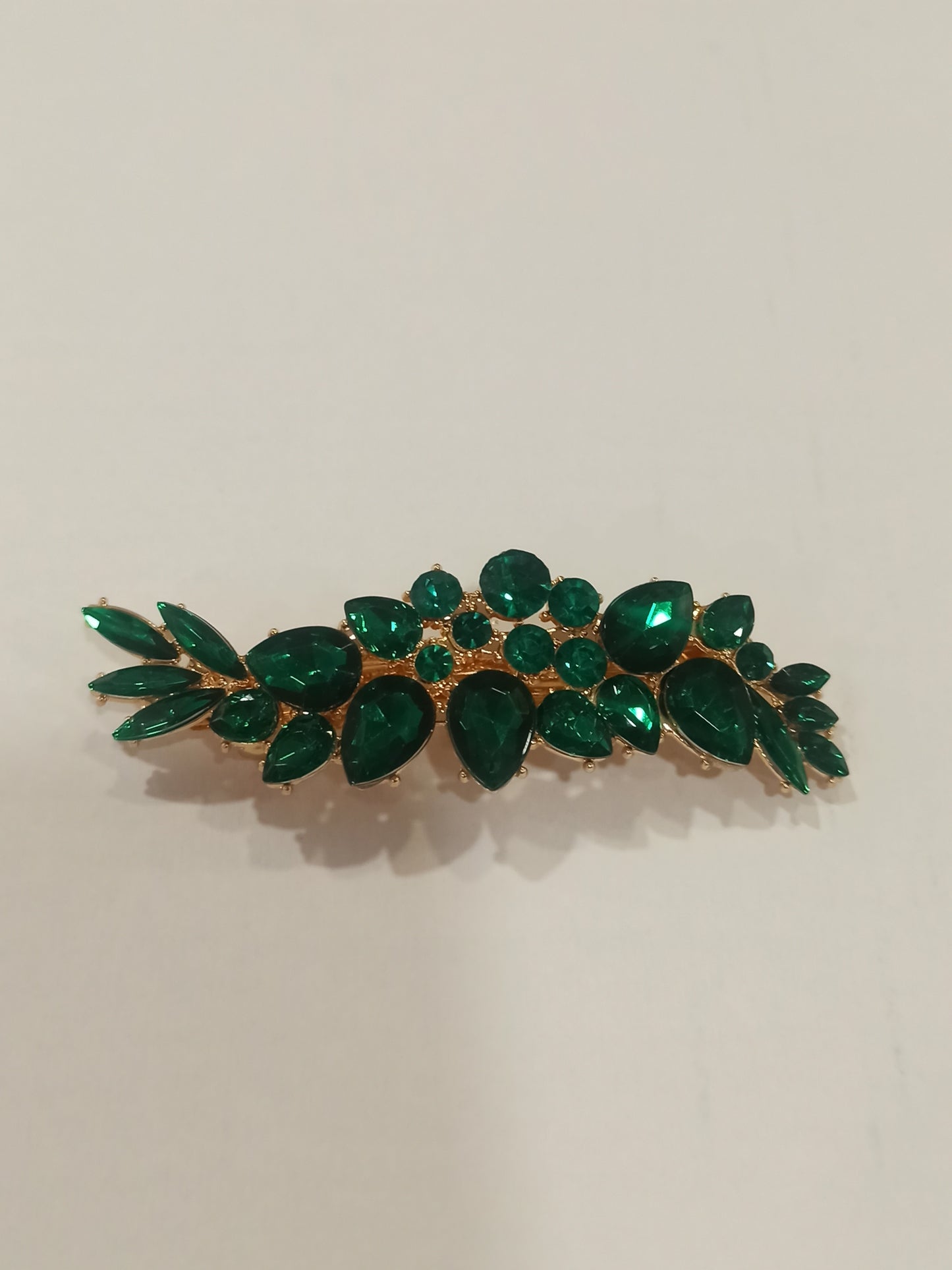 Pasador para peinados de Fiesta con pedrería Verde