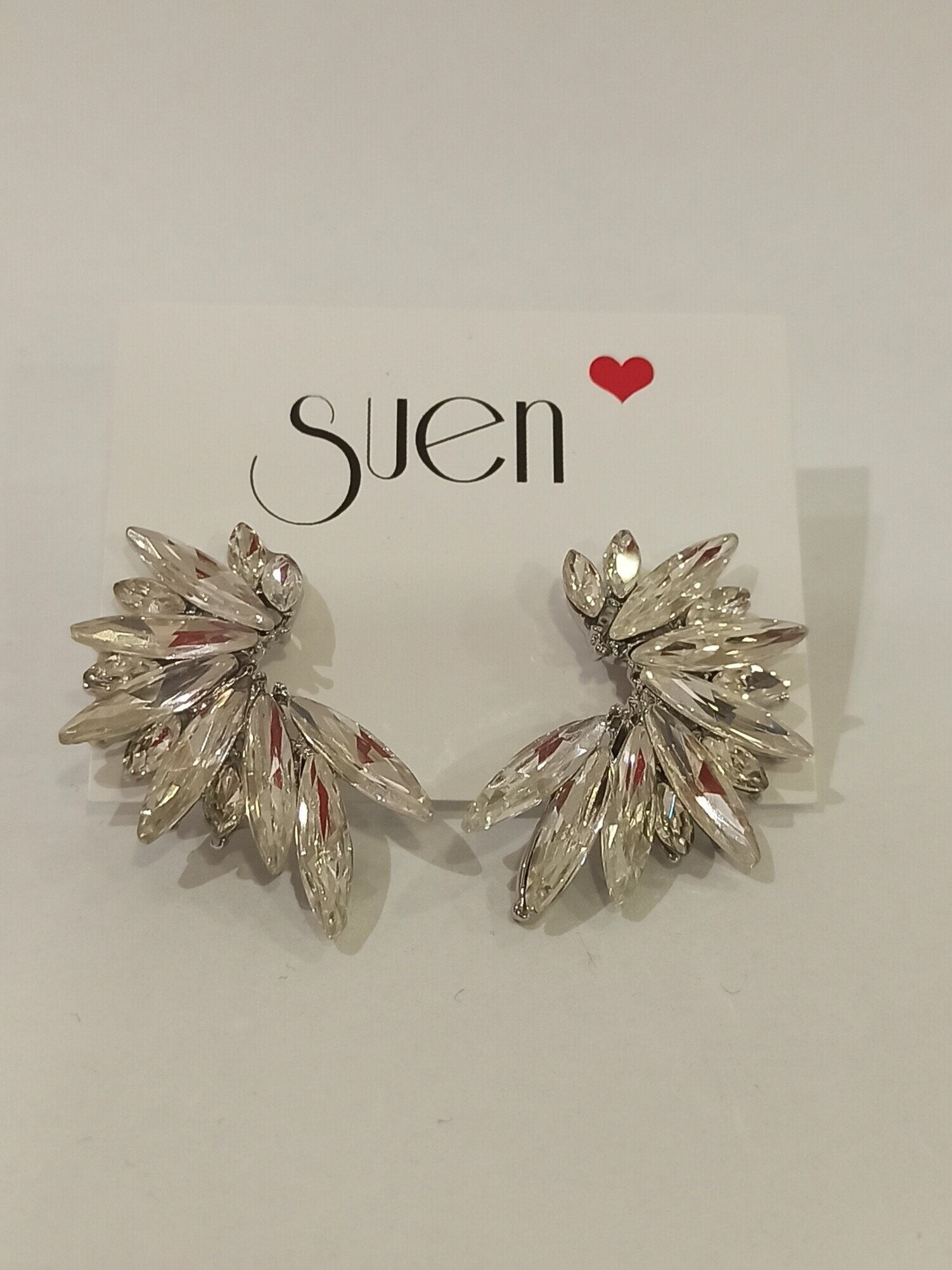 Pendientes Fiesta Pedrería Plata
