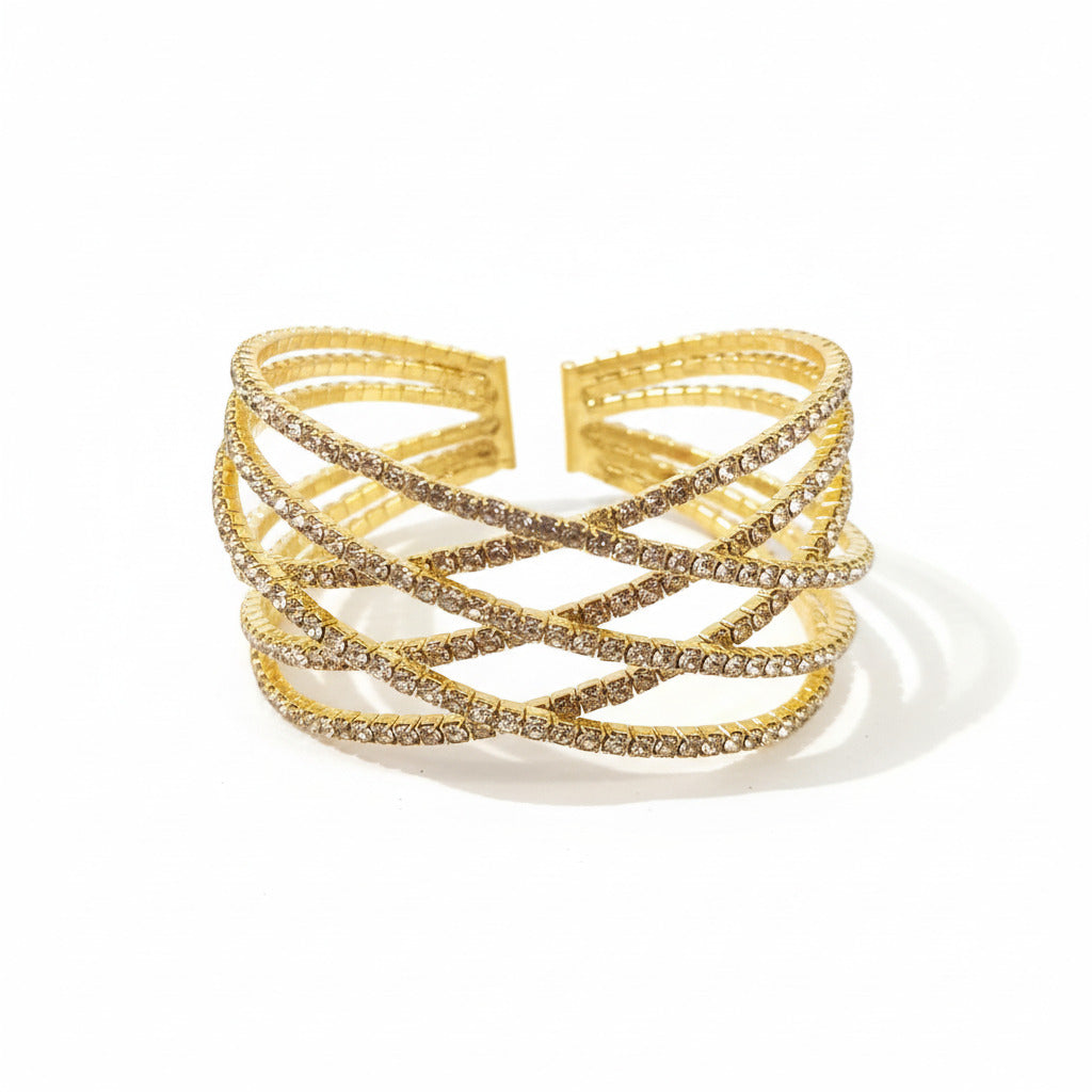 Brazalete de Fiesta Brillos en Plata o Dorado