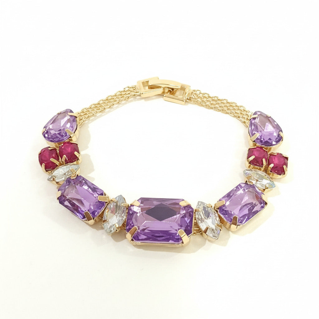 Pulsera de pedrería de colores Multicolor